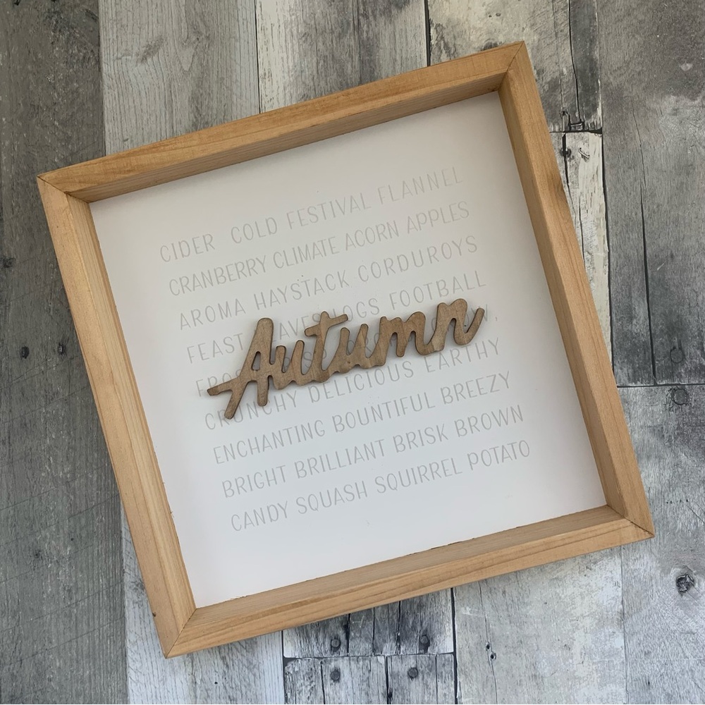 DecoCrated Autumn Words Sign - 1595